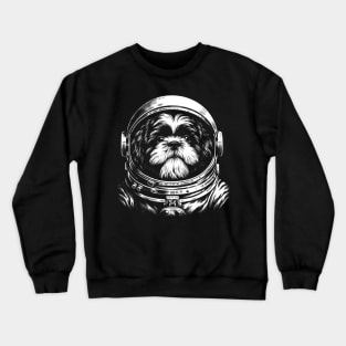 Fluff and Fancy Shih Tzu Space Dog, Stylish Tee Extravaganza Crewneck Sweatshirt